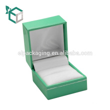 Caja de papel plegable barata de la tapa de la joyería del dedo de la manera para los anillos